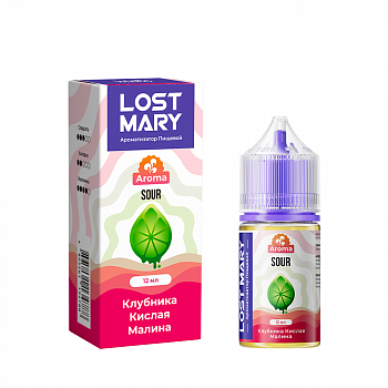Ароматизатор Lost Mary Sour "Клубника Кислая Малина" (на 30мл)