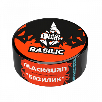 Табак Burn Black, 25гр "Basilik / Базилик"